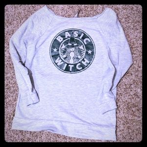 Basic Witch Off the Shoulder Sweater